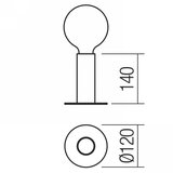  Redo 01-2131 - Senzorska stona lampa RIVET 1xE27/42W/230V bakar Slike