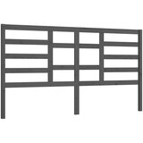 Maison Chic posteljno vzglavje - vzglavna omarica - nočna omarica sivo 206x4x104 cm trdna borovina, (21705002) Cene