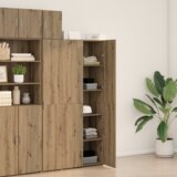  Visoka komoda od hrastovine 70x42 5x185 cm konstruirano drvo | shoptok.hr