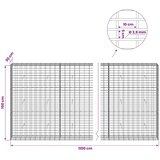  Gabion s žicom debljine 3 5 mm i mrežom 5x10 cm 1100x30x150 cm - 30 cm 150 cm 1100 cm | shoptok.hr
