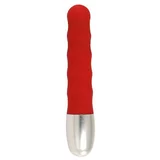 SevenCreations mini vibrator "discretion red ribbed" (R7736)