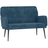  Klupa plava 108 x 79 x 79 cm baršunasta | shoptok.hr