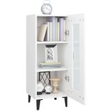  Komoda bela 34,5x34x90 cm konstruiran les, (20654140) | Shoptok.si