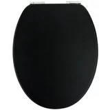 CAMARGUE WC daska Malik (Samospuštajuća, Drvo, Može se skinuti, Crne boje)