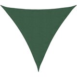 vidaXL Senčno jadro oksford blago trikotno 5x5x5 m temno zeleno, (20965152) u