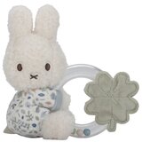 Little Dutch® Miffy Fluffy Lucky Leaves Ring Rattle zvečka 0 m+ Blue 1 kom | shoptok.hr