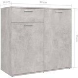  Komoda siva boja betona 160 x 36 x 75 cm od konstruiranog drva | shoptok.hr