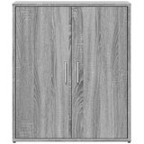  Komoda 2 kom siva boja hrasta 60x31x70cm od konstruiranog drva | Eponuda.ba