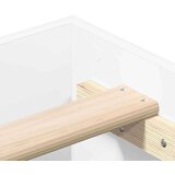 vidaXL posteljni okvir brez ležišča Bela 75x190 cm Inženirski les | Shoptok.si