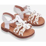 Boto Children's Velcro Sandals With Stripes White Sammy | ePonuda.com