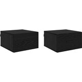  Noćni ormar 2 kom. Crni hrast 35 x 35 x 20 cm Konstruirano drvo | shoptok.hr