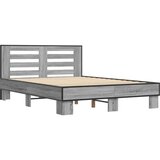  Okvir kreveta boja hrasta 140x200cm konstruirano drvo i metal | shoptok.hr