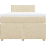  Krevet box spring s madracem krem 120 x 190 cm od tkanine | shoptok.hr