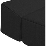 SOFA na razvlačenje Crna 200 x 70 x 15 cm Tkanina | Shoptok.si