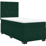 Box spring krevet s madracem tamnozeleni 90x190 cm baršunasti | shoptok.hr