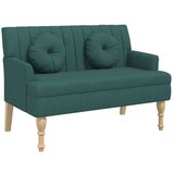  Klop z blazinami temno zelena 113x64,5x75,5 cm blago, (20954999) | Shoptok.si