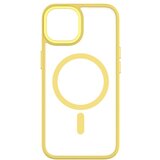 QDOS Ovitek za iPhone 14 Hybrid Soft with Snap MagSafe, združljiv, Rumena, (21153741) Cene