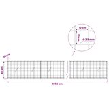  Gabion s žicom debljine 3 5 mm i mrežom 10x10 cm 1050x20x50 cm - 20 cm 50 cm 1050 cm | shoptok.hr