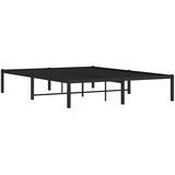 Metalni okvir za krevet crni 140x200 cm | Shoptok.si