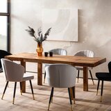 MID.YOU JEDILNA MIZA, masivno indijski rožni les barve indijskega rožnega lesa | Shoptok.si