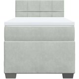 vidaXL box spring krevet s madracem svjetlosivi 90x190 cm baršunasti | shoptok.hr