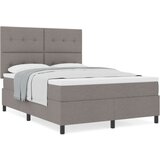  postelja s box springom z vzmetnico Taupe 140x190 cm iz tkanine, (22080847) | Shoptok.si