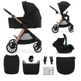 Kinderkraft KOLICA ZA BEBE SET 3U1 VESTO 2 BLACK Cene