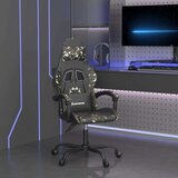  Igraća stolica crno-maskirna od umjetne kože | shoptok.hr