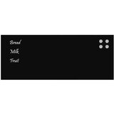  Zidna magnetna ploča crna 100 x 40 cm od kaljenog stakla | shoptok.hr