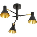 Candellux luster/visilica-less viseća lampa 3X40W E14 crna mat