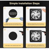 FANGOFAST 200 mm odvodni ventilator 980 m³/h | Shoptok.si