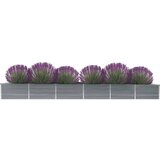  Visoka greda pocinkano jeklo 480x80x45 cm siva | Shoptok.si
