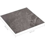 Samoljepljive podne obloge 20 kom PVC 1,86 m² crne s uzorkom | shoptok.hr