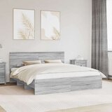  Okvir za krevet s uzglavljem Siva Sonoma 180 x 200 cm - Sivi hrast sonoma 180 x 200 cm | shoptok.hr