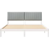  Krevetna konstrukcija s uzglavljem Svijetlo siva 180 x 200 cm | shoptok.hr