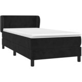 Box spring krevet s madracem crni 80 x 200 cm baršunasti | shoptok.hr