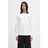 Fred Perry Pamučna majica boja: bijela, bez uzorka, M9602 Cijene