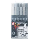  Sakura Koi Coloring Brush Pen markeri - 6 djelni set (Markeri Koi)