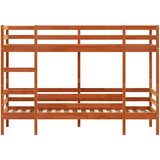  Krevet na kat voštano smeđi 90x200 cm od masivne borovine | shoptok.hr