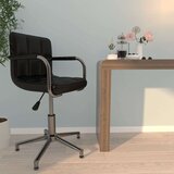 vidaXL Okretna uredska stolica od umjetne kože crna | shoptok.hr