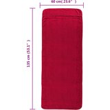  Ručnici za plažu 4 kom bordo 60 x 135 cm od tkanine 400 GSM | shoptok.hr