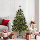 vidaXL Umjetno zložljivo božićno drevo s stožci Zelena 150 cm | Shoptok.si
