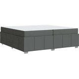  Krevetna konstrukcija Tamno siva 200 x 200 cm tkanina | shoptok.hr