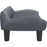 vidaXL Krevet za pse tamnosivi 70x40x24 cm baršunasti | shoptok.hr