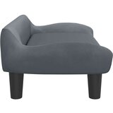 vidaXL Pasja postelja temno siva 70x40x24 cm žamet | Shoptok.si