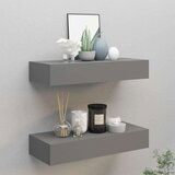 vidaXL zidne police s ladicama 2 kom sive 60 x 23,5 x 10 cm MDF Cijene