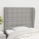  Uzglavlje s ušima svjetlosivo 83 x 23 x 118/128 cm od tkanine | shoptok.hr