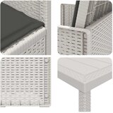  Vrtni set za objed 9 kom. Bijela i antracit PP | shoptok.hr