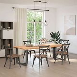  Noge za jedilno mizo v obliki črke T, 2 kosa, antracitne, 100x35x(72-73) cm, jeklo, (22123765) | Shoptok.si