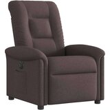 Električni naslanjač temno rjavo blago, (21824887) | Shoptok.si